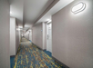 Inside hallways.