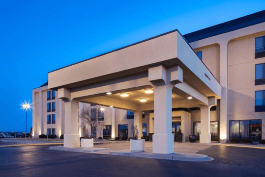 Hotel exterior.