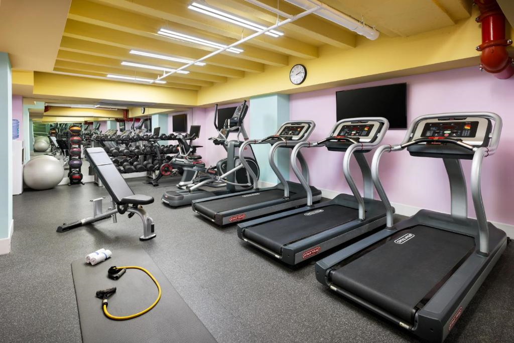 Fitness center.