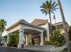 Exterior view of the hotel.