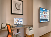 Keep up with your tasks in the business center.