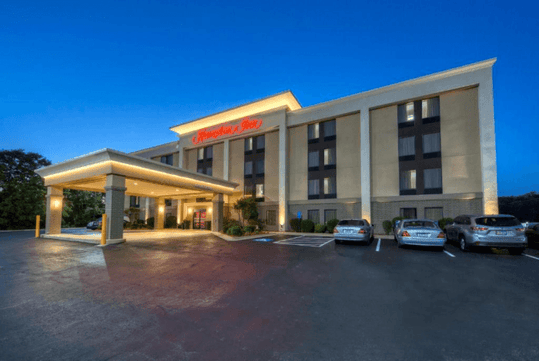 Hotel exterior.