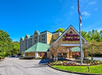 The hotel exterior, offering a warm and inviting first impression.