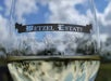 Crisp white wine with a view at Wetzel Estate.