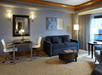 Separate living area at Hilton Club New York.