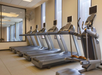 Treadmills inside a fitness room.