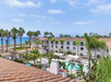 Aerial view of the hotel.