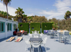 Gather with friends at the outdoor patio.