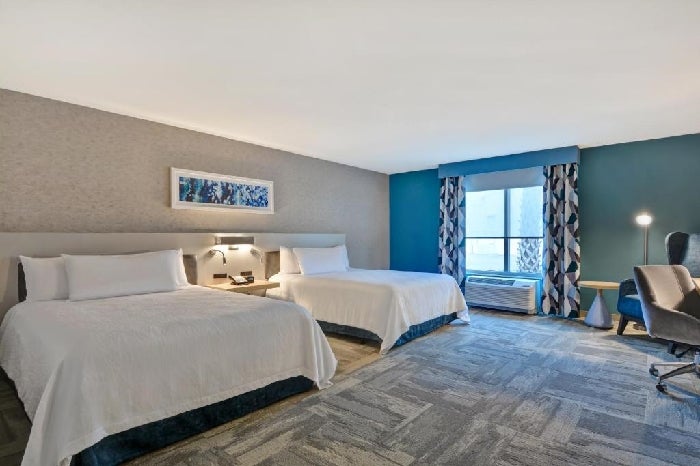 Two queen beds inside a non-smoking room.