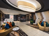 Reception and lobby seating area.