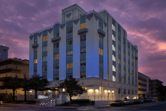 Exterior at Hilton Garden Inn Miami South Beach, FL.