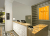 Front desk at Hilton Garden Inn Miami South Beach, FL.