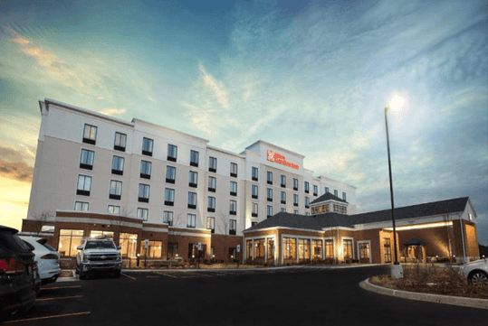 Hotel exterior.