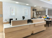 Front desk and snack shop next to it.