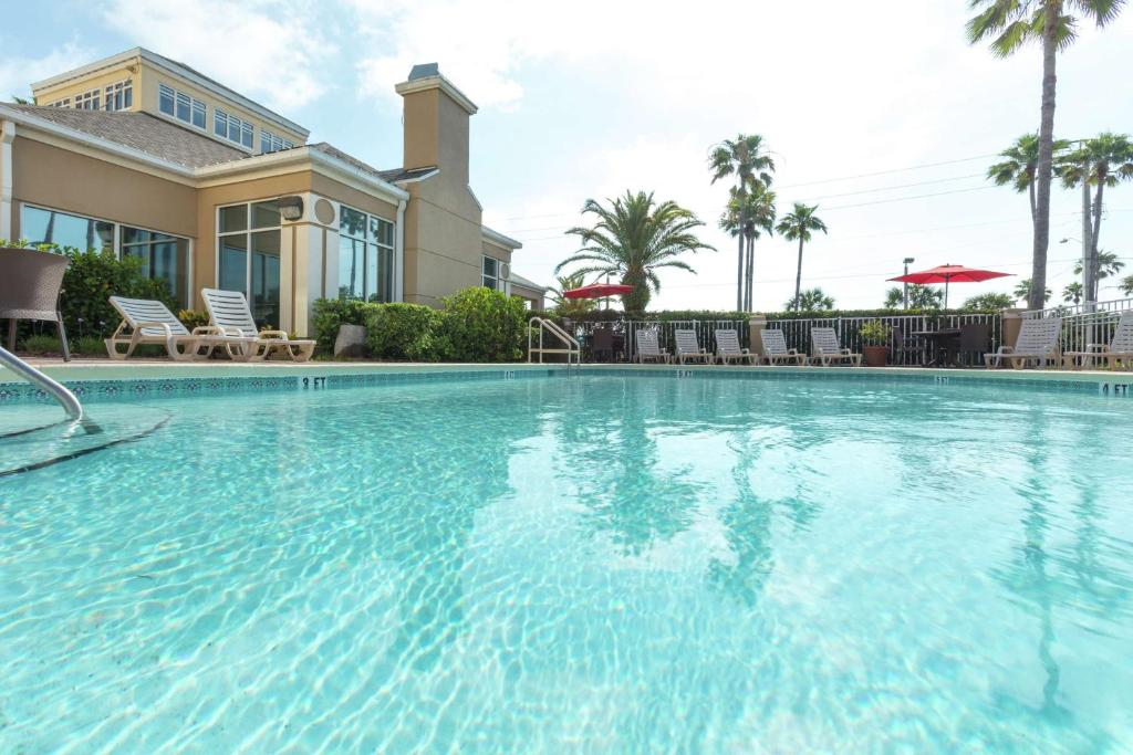 Cool off in the sparkling outdoor pool.