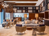 Elegant lobby with ample seating.