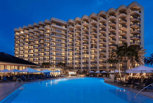 Exterior at Hilton Marco Island Beach Resort and Spa, FL.
