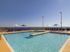 Beach and pool view.