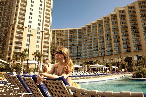 Exterior view of the hotel.