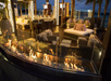 The Pool Club at night.