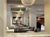 Modern hotel lounge.