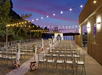 Enchanting outdoor wedding set-up.