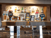 Hotel bar with drinks selection.