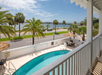 Outdoor pool and view of the bay