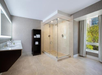 Private bathroom at Hilton Downtown Tampa, FL.