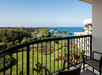 Private balcony with an overlooking view.