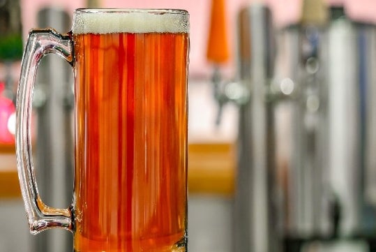 Pint of drink at Boston Pizza Tours of Historic Boston Taverns Tour