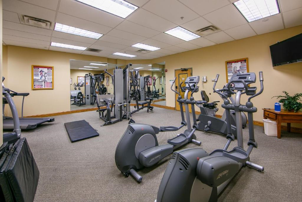 Fitness center.