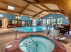 Indoor pool and hot tub.