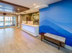 Lobby area and front desk.