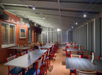 Breakfast dining area at Holiday Inn Express New York City Times Square.