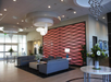 Hotel lobby with seating area.