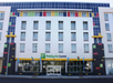 Hotel front exterior.