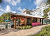 Grab an iced coffee in the middle of the day at the Dunkin' located by the pool area.