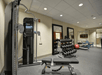 Cardiovascular equipment, free weights, strength equipment in a fitness center.