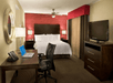 1 King bed, work desk, flat-screen TV at Homewood Suites by Hilton Toronto Vaughan, ON.