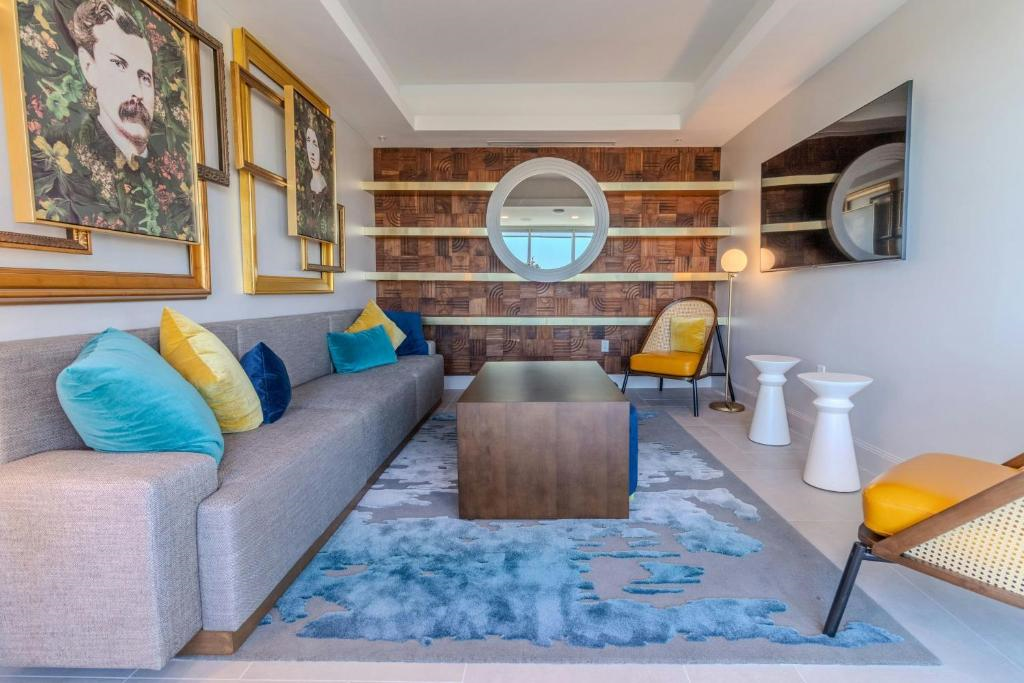 Hotel lounge area