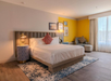 Spacious room with a king bed