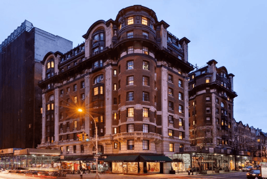Picture of Hotel Belleclaire at dusk, New York, Ny. 