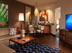 In-room living area.