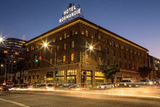 Hotel exterior.