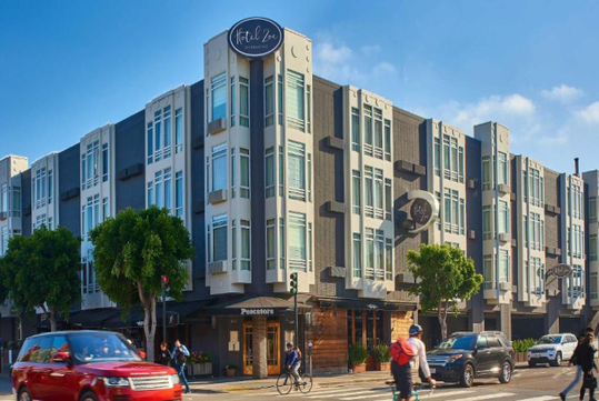 Hotel exterior.