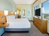 1 King bed and a flat screen TV at Hyatt Place Boca Raton/Downtown.  