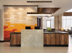 Hotel front desk.