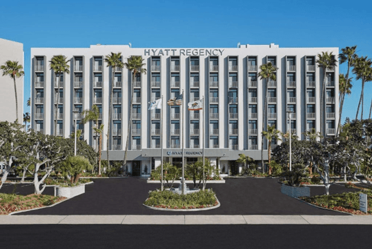 Hotel exterior during the day.