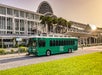 I-Ride Trolley along the Convention Center.